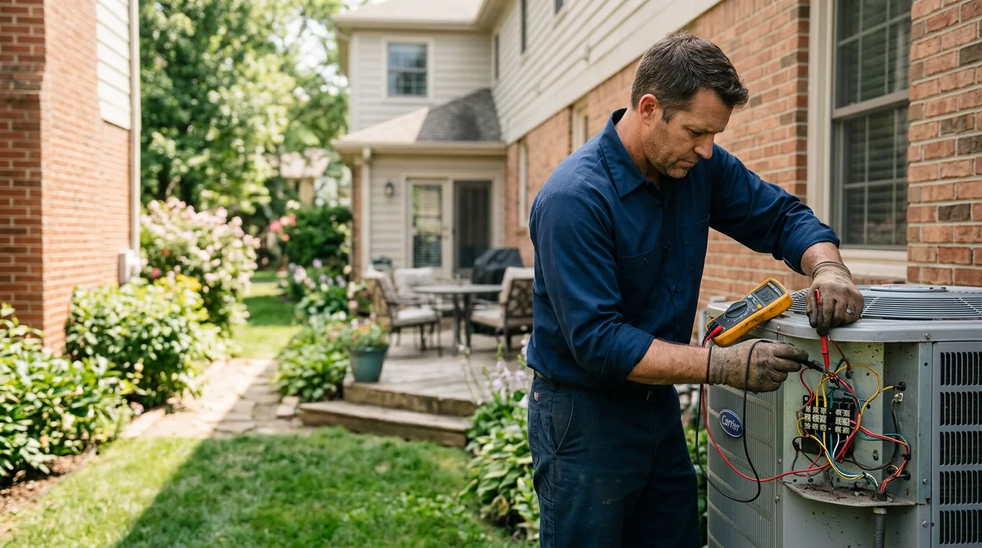 HVAC technician working near Lafayette, TN